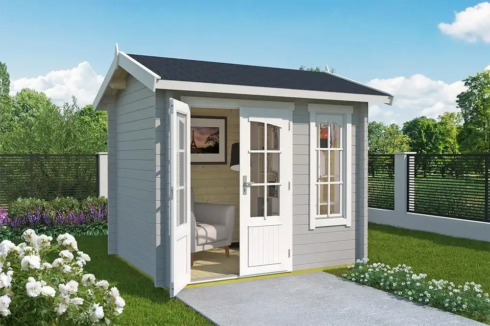 Finale Uitverkoop Tuinhuis Alex Mini Lightgrey 250 x 200 cm