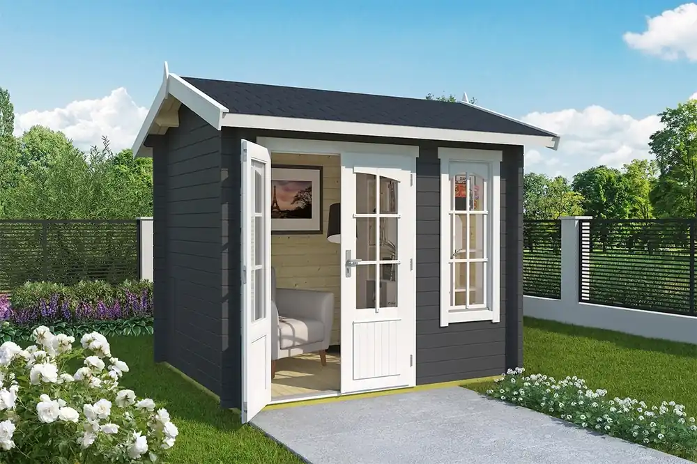 Tuinhuis Alex Mini Carbon-Grey 250 x 200 cm Goedkoop
