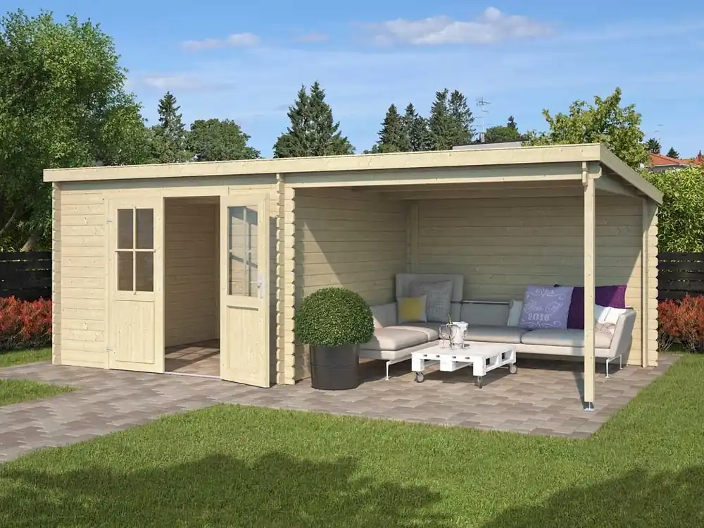 Direct Verzonden Outdoor Life Blokhut Orlando 581 x 292 cm