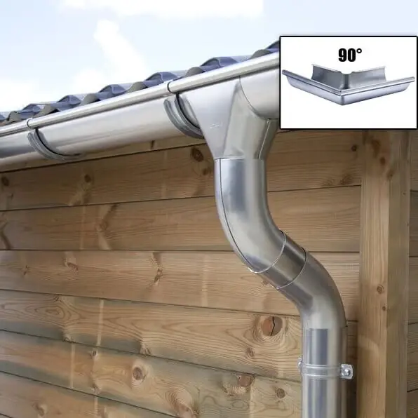 Zinken Dakgoot Vierhoekig Dak Type 110 - Lengte 18,2 - 21,6 m Laatste Versie