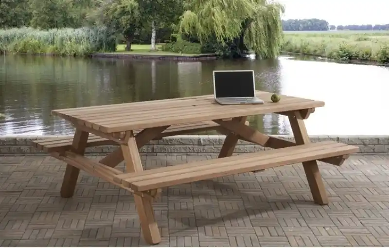 Hete Deal Talen Picknicktafel Hardhout 160 x 200 cm