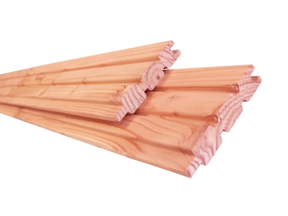 Douglas Rhombusprofielplank Triple 2.7 x 14.5 cm - 2-zijdig - Lengte 300 cm Meest Verkocht