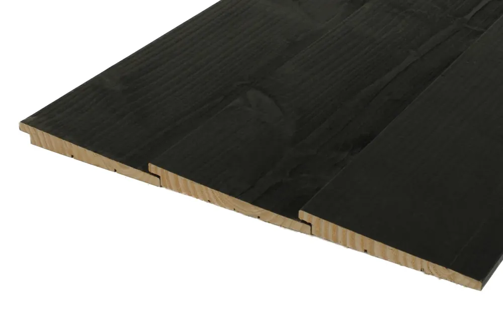 Snelle Levering Vuren Zweeds Rabat Plank 2.7 x 19.5 cm (27 x 195 mm) Zwart Gespoten - Lengte 300 cm