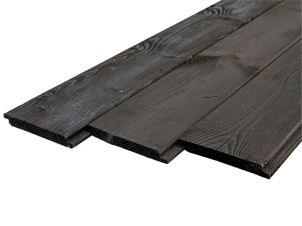 Laatste Versie Vuren Sponningplank 1.8 x 19.5 cm (18 x 195 mm) Zwart Gedompeld - Lengte 400 cm