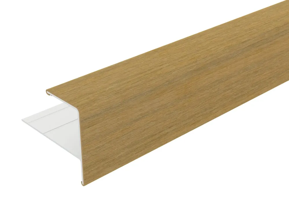 Flitsaanbieding Aluminium Eindprofiel Red Cedar 5 x 5 cm (50 x 50 mm) - Lengte 300 cm