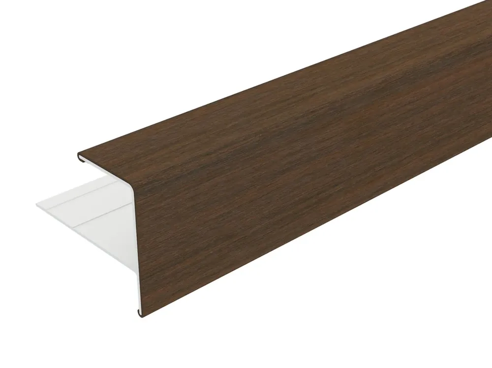 Aluminium Eindprofiel 5 x 5 cm (50 x 50 mm) Ipé - Lengte 300 cm Beste Prijs