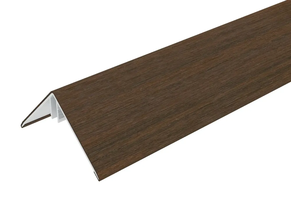 Aluminium Hoekprofiel 6 x 6 cm (60 x 60 mm) Ipé - Lengte 300 cm Laatste Versie