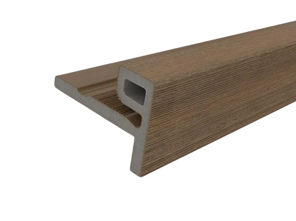 Composiet Eindprofiel Teak 7 x 5 cm (70 x 50 mm) - Lengte 300 cm Hete Deal