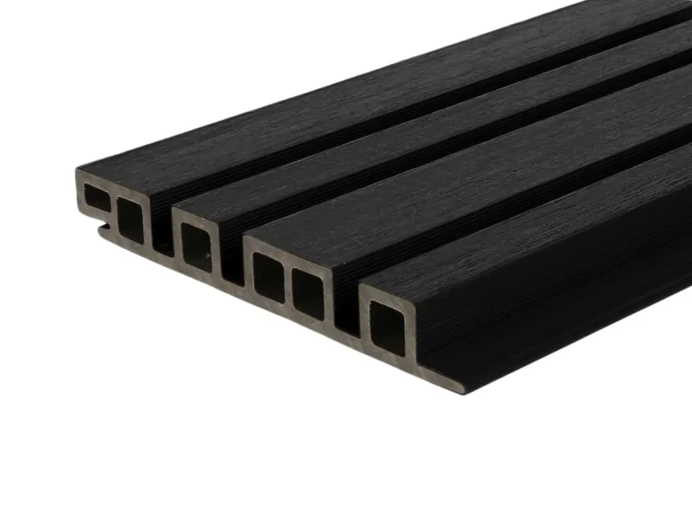 Meest Verkocht Composiet Rhombusprofielplank 2.5 x 19.6 cm (25 x 196 mm) Castellation 4325 Zwart - Lengte 290 cm