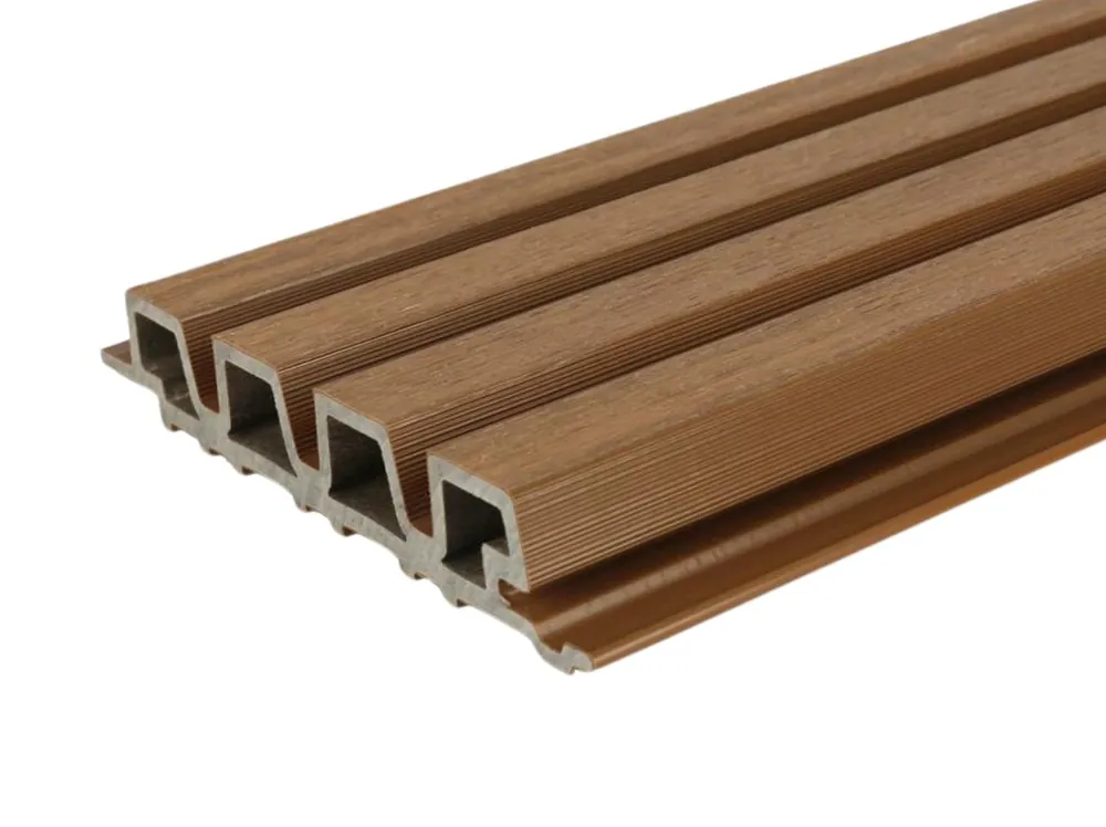 Composiet Gevelbekleding Castellation Pro 35 Teak 3.3 x 21.5 cm - Lengte 230 cm Korting
