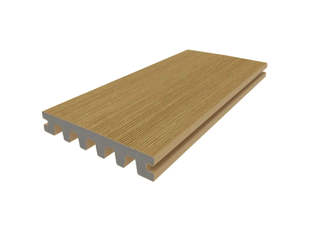 Composiet Vlonderplank Enkelzijdig Red Cedar 2.3 x 13.8 cm - Lengte 300 cm Finale Uitverkoop