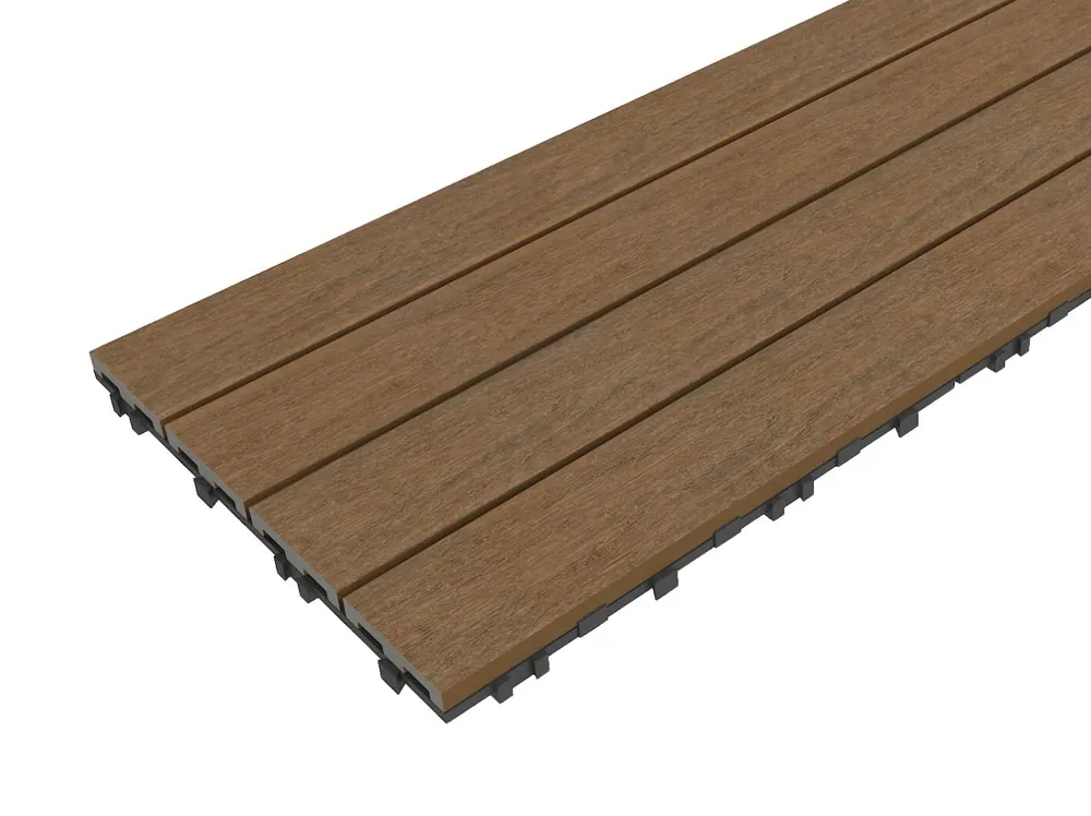 Betrouwbaar Vlondertegel Composiet Teak 90 x 30 cm