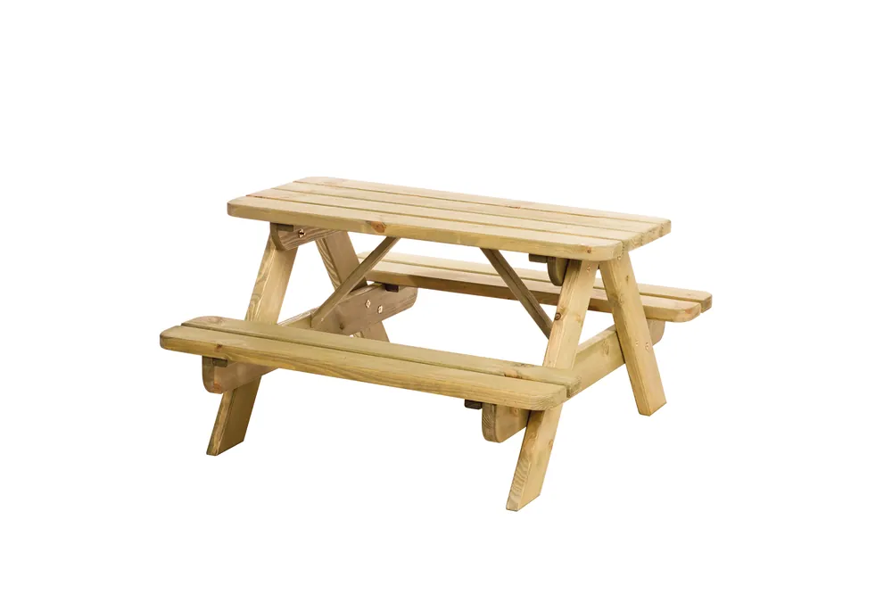 Vuren Picknicktafel Junior Bjorn Groen Geimpregneerd - Bladmaat 90 x 38,5 cm Flitsaanbieding