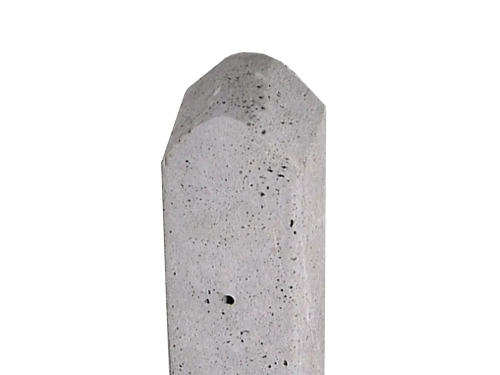 Hoekpaal Ruw 10 x 10 cm (100 x 100 mm) Grijs - Lengte 280 cm Favoriet