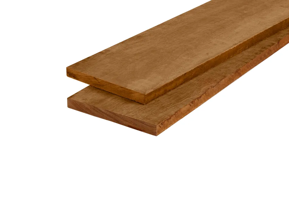 Hardhout Angelim Vermelho Plank 2 x 20 cm (20 x 200 mm) Fijnbezaagd - Lengte 250 cm Koop Vandaag