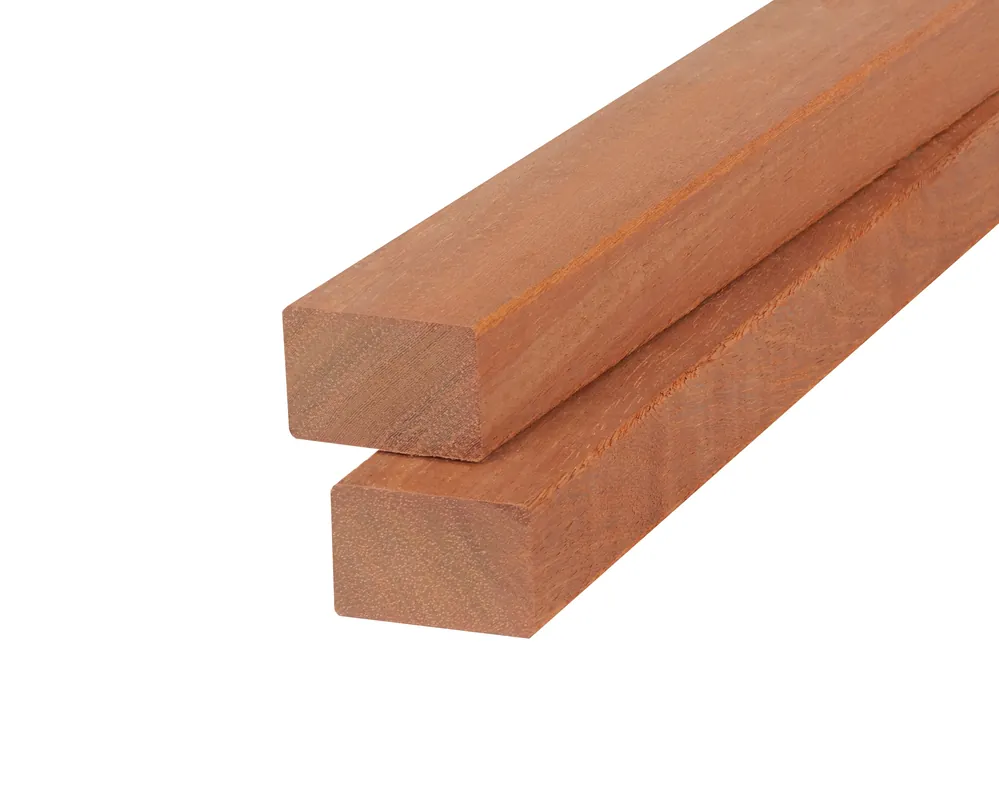 Koop Vandaag Hardhout Azobe Regel 4.5 x 7.0 cm (45 x 70 mm) Geschaafd - Lengte 350 cm