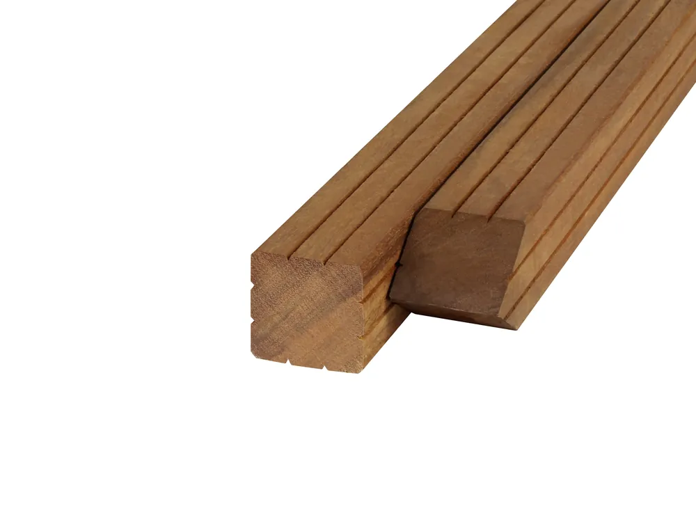 Hardhout Azobe Paal 6.5 x 6.5 cm (65 x 65 mm) Geschaafd - Lengte 180 cm Populair