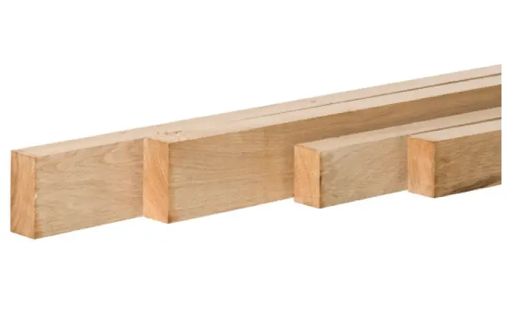 Eiken Balk 5 x 15 cm (50 x 150 mm) - Lengte 450 cm, OP = OP Alleen Vandaag