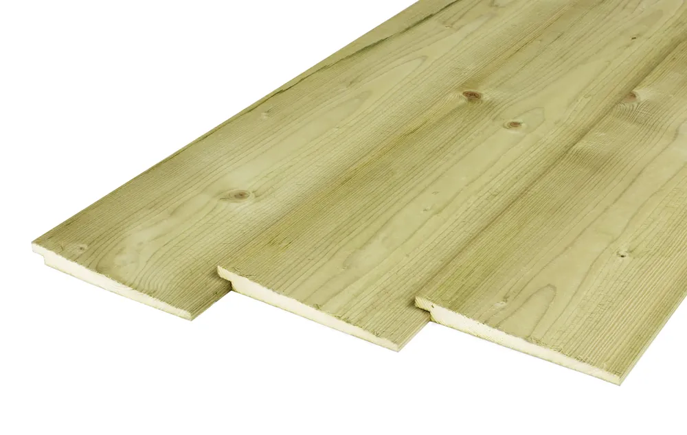 Gereduceerde Prijs Vuren Zweeds Rabat 3 x 19.5 cm (30 x 195 mm) Geïmpregneerd - Lengte 300 cm