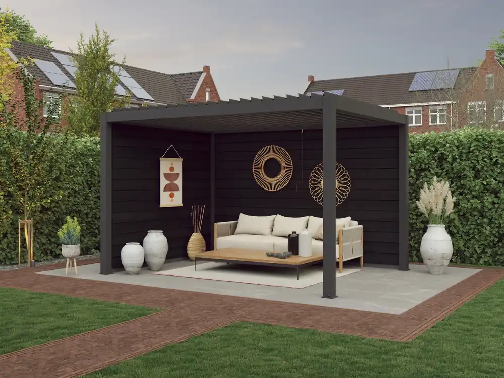 Shop Nu Aluminium Pergola Premium met Lamellen 400 x 350 cm