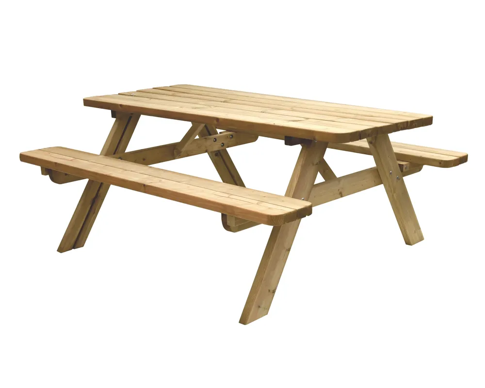 Picknicktafel Bastiaan Groen Geïmpregneerd - Lengte 180 cm Snelle Levering