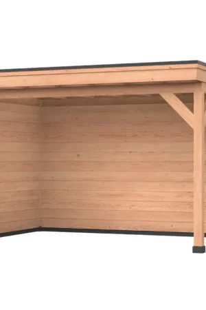 Voordeelprijs Douglas overkapping, 400 x 250, Met achterwand en zijwand, Westwood DIY