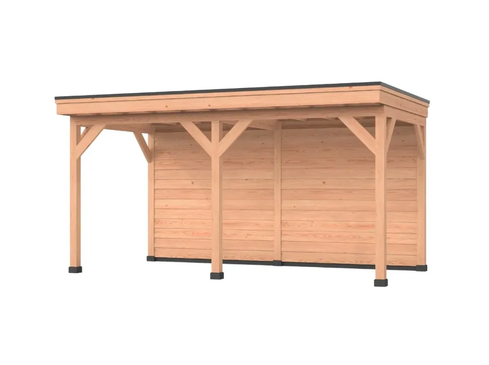 Douglas overkapping, 600 x 300, Met achterwand, Westwood DIY Dagaanbieding