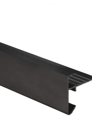 Actieprijs Daktrim aluminium zwart, 4 x 4 x 250 cm