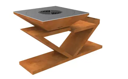 Flitsaanbieding BBQ 90x170x90cm Cortenstaal BBQ-06