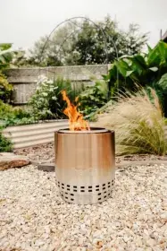 HerQs Smokeless FirePit Blaze incl gratis zak houtpellets Finale Uitverkoop