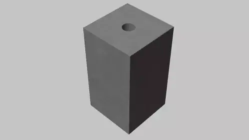 Sokkel zonder facetrand 140x140mm (opening Ø30mm) Geen coating ARD-16 Beperkt Aanbod