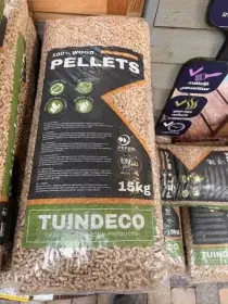Tuindeco houtpellets 6 mm A1 EN plus zak van 15 kg P004462 Express Levering
