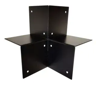 Rechtstreeks Van De Fabrikant Houtverbinding driewegbalken 195mm Zwart gepoedercoat HV-41