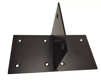 Houtverbinding T-stuk 145x293mm Zwart gepoedercoat Zwart HV-17 Premium