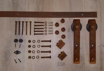 Gratis Retour Schuifdeurbeslag Recht model Rustiek SP-70