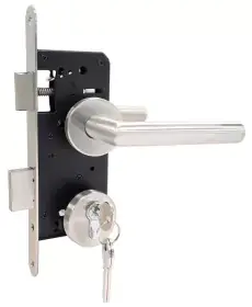 Set voor tuindeuren 72x165mm (rozet + rechte kruk) RVS UIT-40 Hete Deal