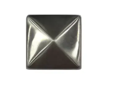 Gecertificeerd Piramide paalornament - 101x101mm - RVS