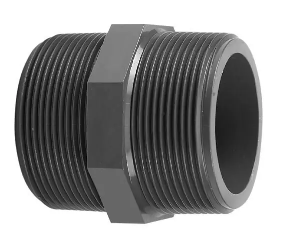 Seizoensaanbieding PVC draadnippel 2‘‘ x 2‘‘ PN16