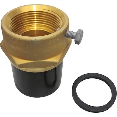 Direct Beschikbaar ELGEF elektrolas overgangsmof 63 mm x 55 mm messing bi.dr.