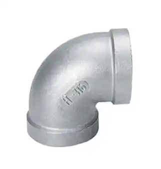 Hete Deal RVS knie 3/8" 90 graden bi.dr. x bi.dr.