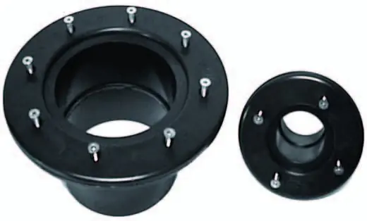 Wanddoorvoer met flens & verzinkte schroeven 110 mm Superprijs