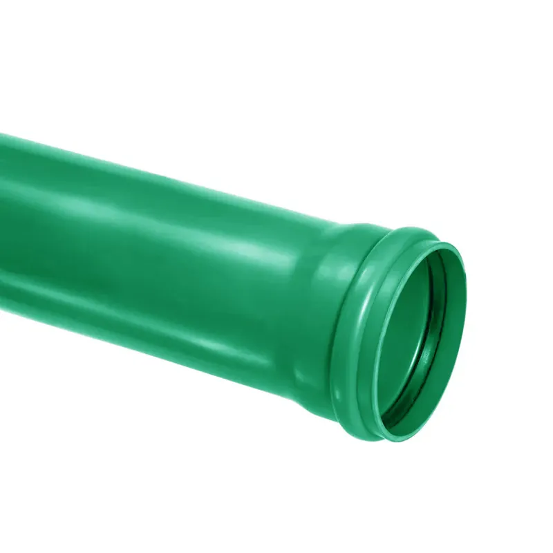 Betaalbaar PVC afvoerbuis Ø 125 mm SN8 groen met manchetmof 5 meter
