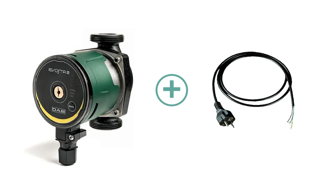 Populair DAB Evosta 2 40-70/130 1/2" circulatiepomp (CV pomp) & kabel