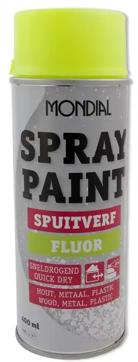 Koop Vandaag Spuitbusverf FLUOR GEEL 400 ML
