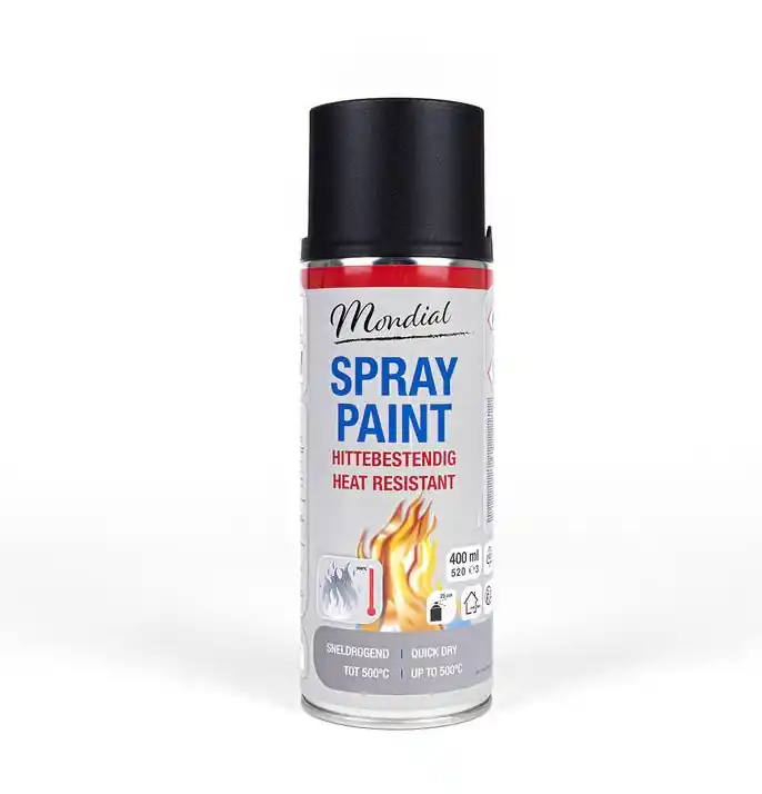 Spuitbus HITTEBESTENDIG ZWART 400 ML Flitsaanbieding