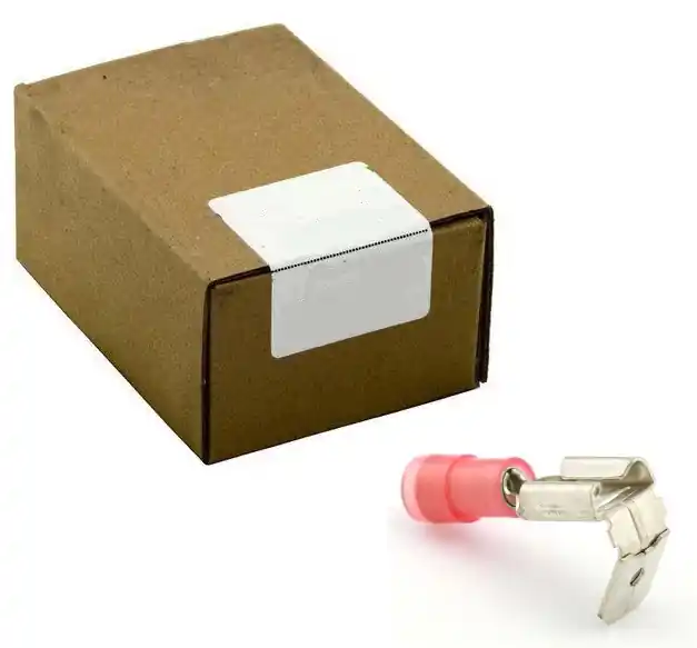 Hoge Kwaliteit Kabelschoen 100 STUKS ROOD 6.3MM LIP