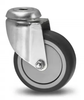 Zwenkwiel / gat GRIJS RUBBER 100MM Koop Online