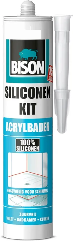 Siliconenkit ACRYLBADEN 310 ML WIT Gratis Retour
