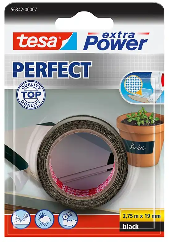 Klussentape Tessa 19MM ZWART Gecertificeerd