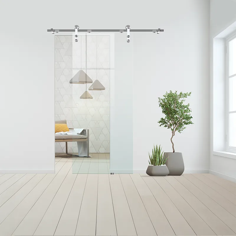 Glazen schuifdeur Sienna RVS Premium